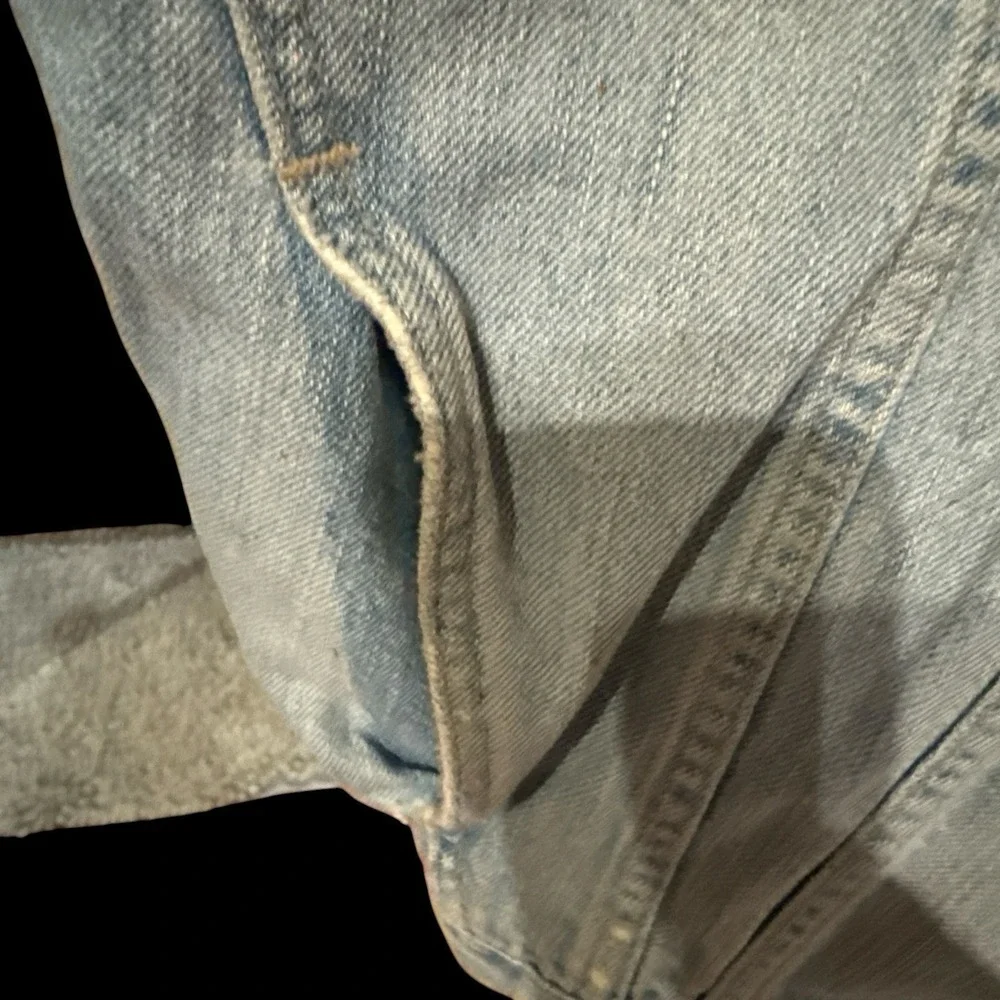 Vintage Banana Republic Denim Trucker Jacket Size XL Made In USA Cabincore EUC